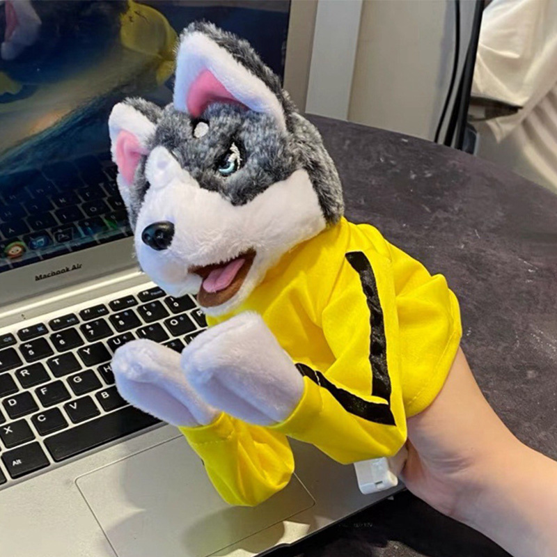 키즈 쿵푸 허스키 장갑 장난감 싸우는 개 복싱 손 인형 - Interactive Squeaky Plush Dog Toy 리뷰 및 가격