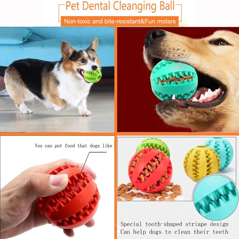 1/2개 강아지 장난감 공, 인터랙티브 고무공, 강아지 - Dog Puzzle Feeder Toy 리뷰 및 가격