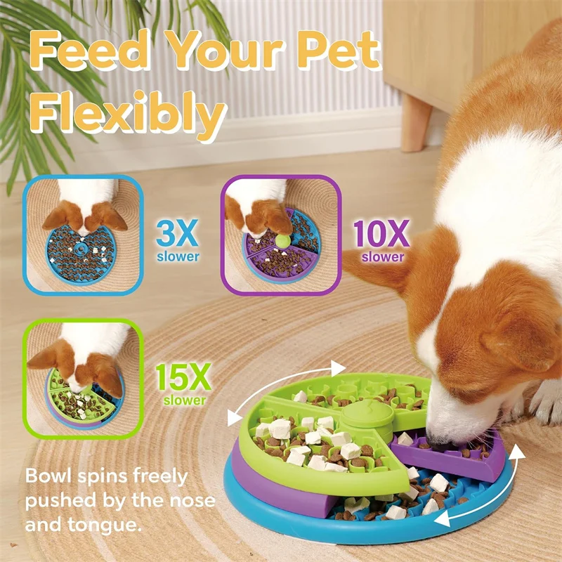 개 퍼즐 느린 피더 대화 형 개 퍼즐 게임 3 레이어  - Dog Puzzle Feeder Toy 리뷰 및 가격